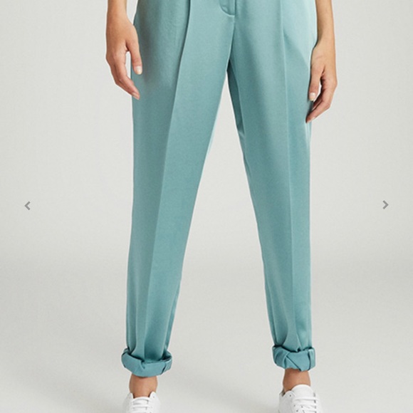 Reiss Blue Satin Trouser NWT - Picture 2 of 2